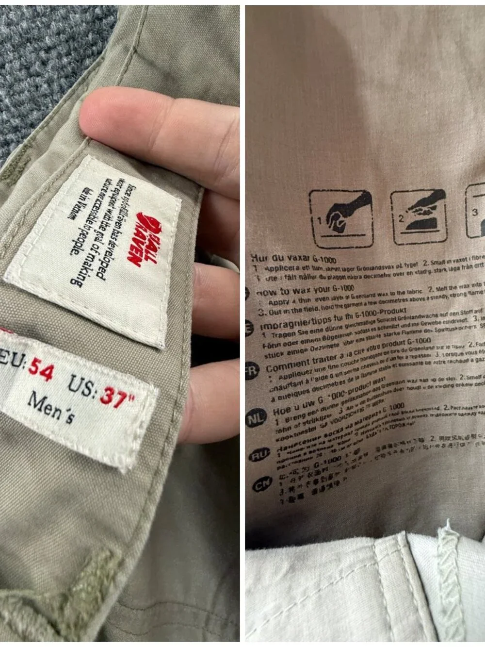 Fjallraven Karl Zip Off Regular Low Convertible Hiking Pants US 37 ACTL 38X32